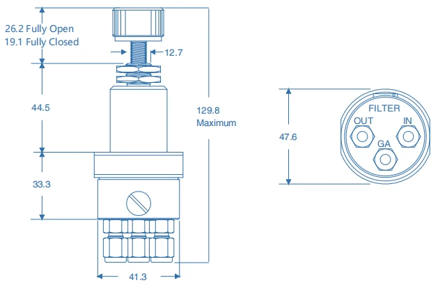 high purity gas regulator high purity gas regulator